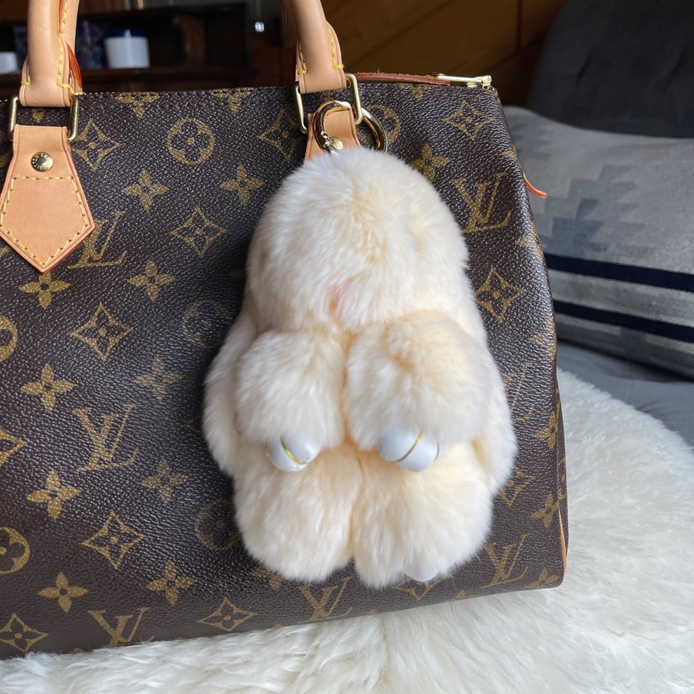 Fur Cream Bunny Charm